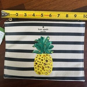Kate Spade Pineapple Jeweled Wristlet Clutch pouch